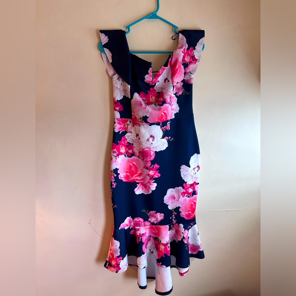 Off Shoulder Floral Dress